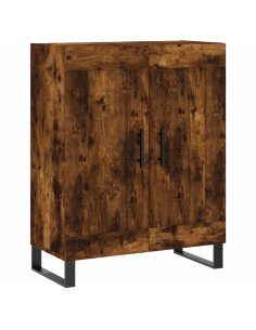 Credenza Rovere Fumo  69,5x34x180 cm in Legno Multistrato