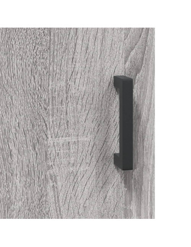 Credenza Grigio Sonoma 34,5x34x180 cm in Legno Multistrato