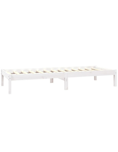 Giroletto in Legno Massello Bianco 75x190 cm Small Single