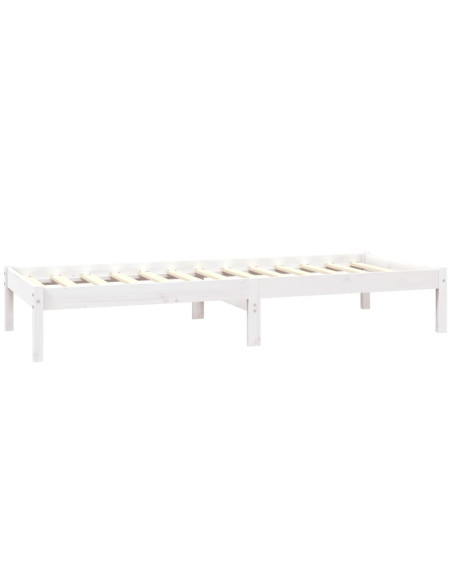 Giroletto in Legno Massello Bianco 75x190 cm Small Single