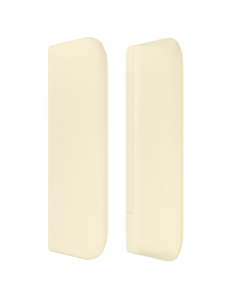 Testiera ad Orecchio Crema 93x16x78/88 cm in Similpelle