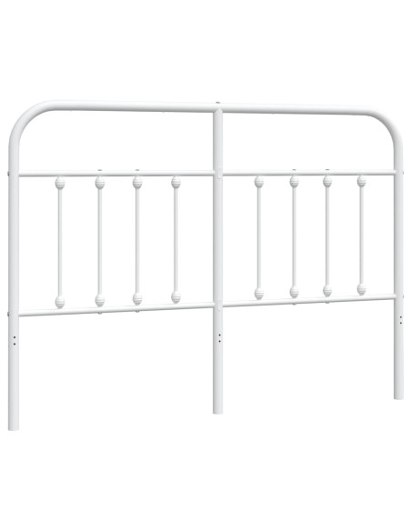 Testiera in Metallo Bianco 140 cm