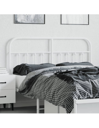 Testiera in Metallo Bianco 140 cm