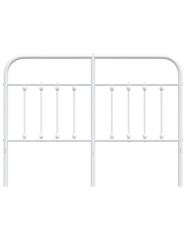 Testiera in Metallo Bianco 140 cm