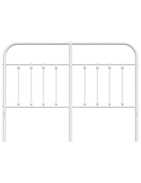 Testiera in Metallo Bianco 140 cm