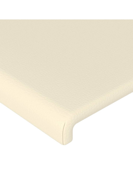 Testiera 2 pz Crema 90x5x78/88 cm in Similpelle