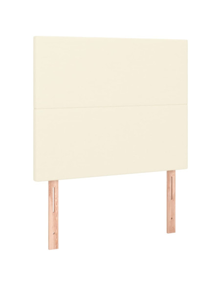 Testiera 2 pz Crema 90x5x78/88 cm in Similpelle