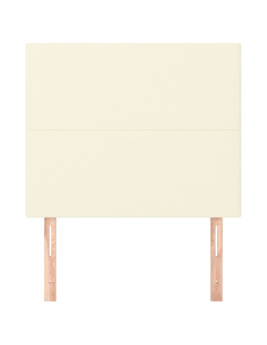 Testiera 2 pz Crema 90x5x78/88 cm in Similpelle