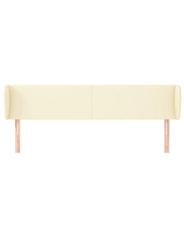 Testiera ad Orecchio Crema 183x23x78/88 cm in Similpelle