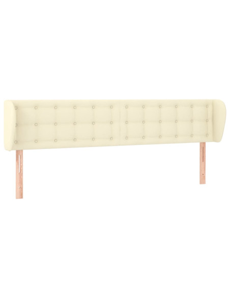 Testiera ad Orecchio Crema 183x23x78/88 cm in Similpelle