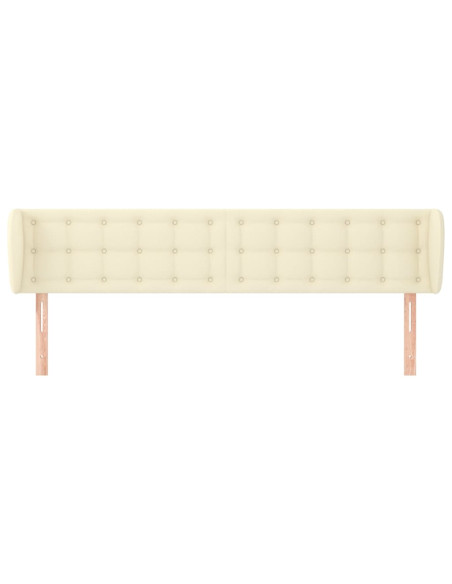 Testiera ad Orecchio Crema 183x23x78/88 cm in Similpelle