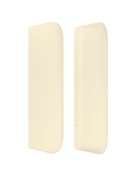 Testiera ad Orecchio Crema 183x16x78/88  cm in Similpelle