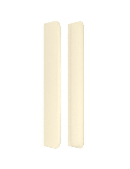 Testiera ad Orecchio Crema 93x16x118/128 cm in Similpelle