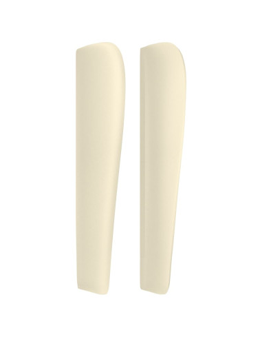 Testiera ad Orecchio Crema 93x23x118/128 cm in Similpelle