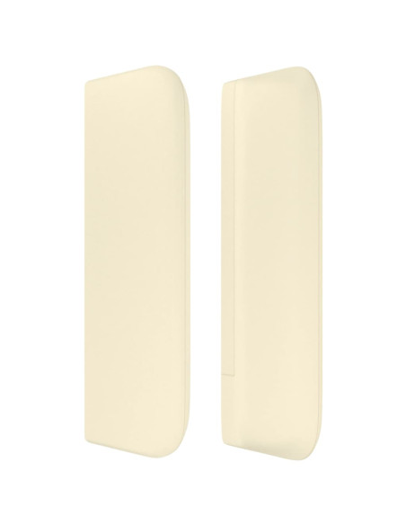 Testiera ad Orecchio Crema 183x16x78/88  cm in Similpelle