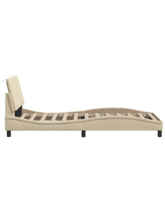 Giroletto senza Materasso Crema 90x190 cm in Tessuto 2