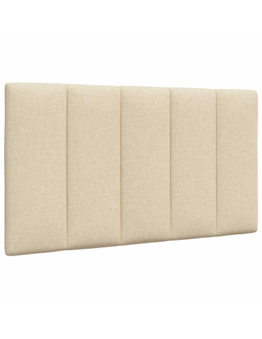 Letto con Materasso Crema 90x200 cm in Tessuto