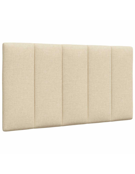 Letto con Materasso Crema 90x200 cm in Tessuto