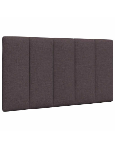 Letto con Materasso Marrone Scuro 80x200 cm in Tessuto