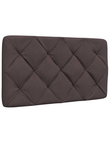 Letto con Materasso Marrone Scuro 80x200 cm in Tessuto