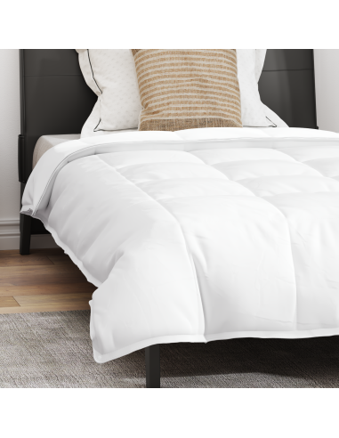 Duvet 2-in-1 con cuscino 2 pcs Bianco Piuma d'anatra