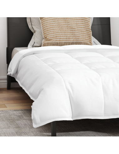Duvet 2-in-1 con cuscino 2 pcs Bianco Piuma d'anatra
