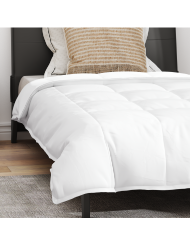 Duvet 2-in-1 con cuscino 2 pcs Bianco Piuma d'anatra