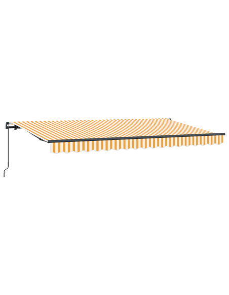 Tenda Retrattile Giallo, arancione e bianco