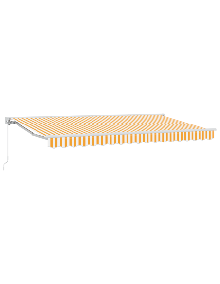 Tenda Retrattile Giallo e Bianco 400x200 cm