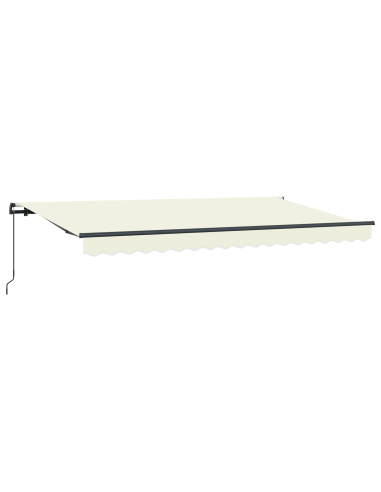 Tenda Retrattile Crema 400 x 200 cm Tessuto