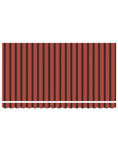 Tenda Retrattile Arancione e Nero 400 x 200 cm