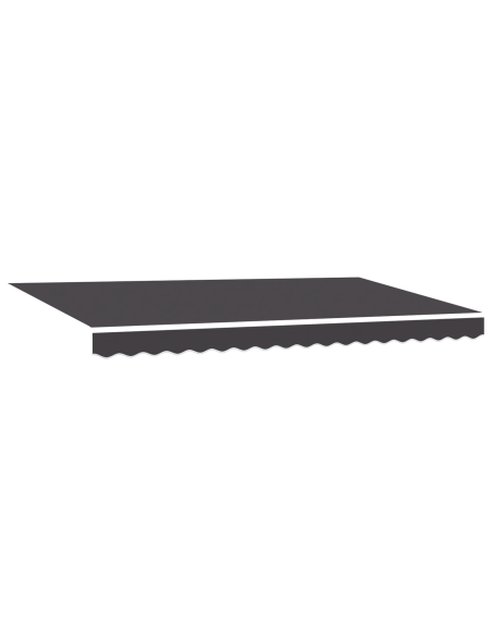 Tenda Retrattile Antracite 400x200 cm Tessuto e Poliestere