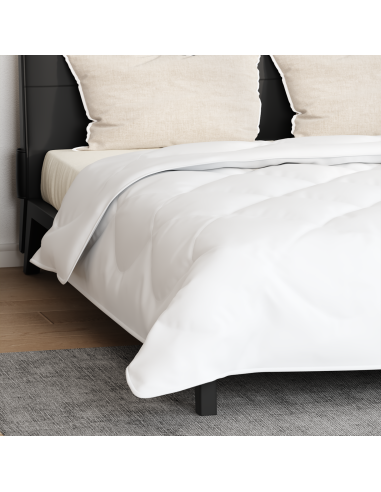 Duvet Estivo con cuscino 3 pcs Bianco Microfibra