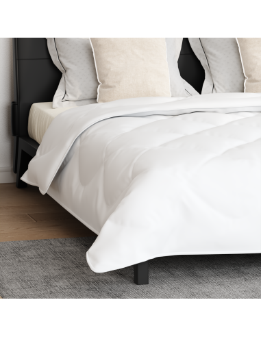 Duvet Estivo con cuscino 3 pcs Bianco Microfibra