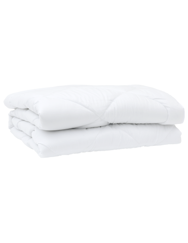 Duvet Estivo con cuscino 3 pcs Bianco Microfibra