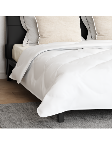 Duvet Estivo con cuscino 3 pcs Bianco Microfibra