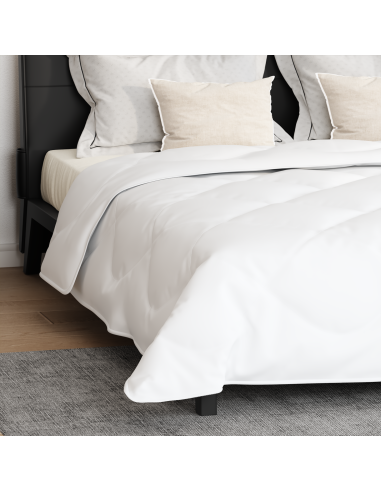 Piumone con cuscino 3 pcs Bianco Microfibra