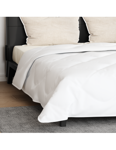 Piumone con cuscino 3 pcs Bianco Microfibra