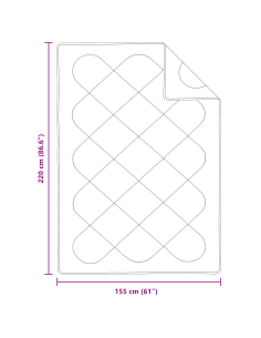 Set di Piumoni con cuscino 2 pcs Bianco Microfibra