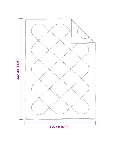 Set di Piumoni con cuscino 2 pcs Bianco Microfibra