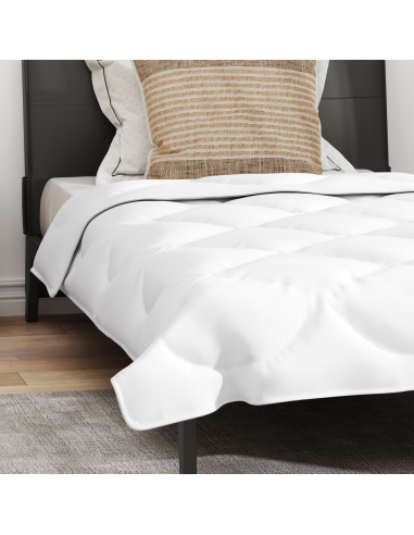 Set di Piumoni con cuscino 2 pcs Bianco Microfibra