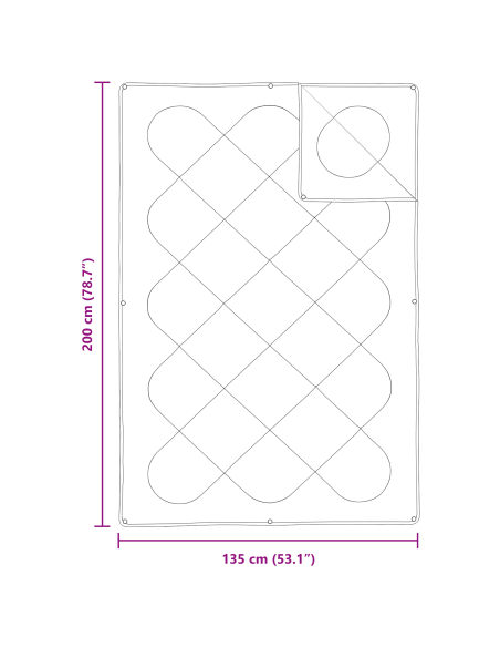 Piumone con cuscino 2 pcs Bianco 135 x 200 cm Microfibra