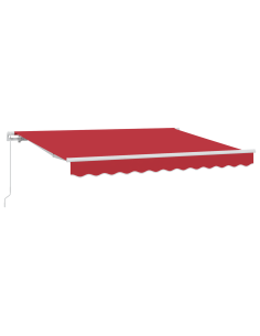 Tenda Retrattile Rosso 350 x 200 cm Tessuto