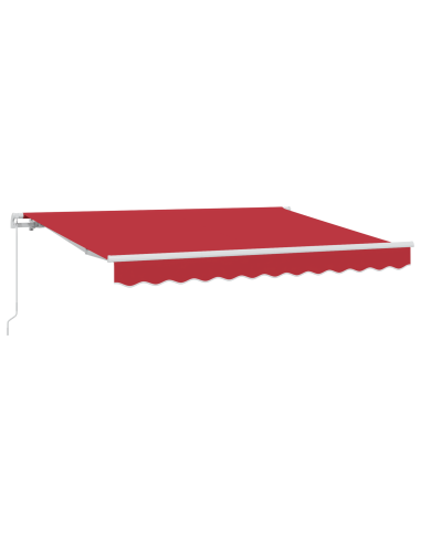 Tenda Retrattile Rosso 350 x 200 cm Tessuto