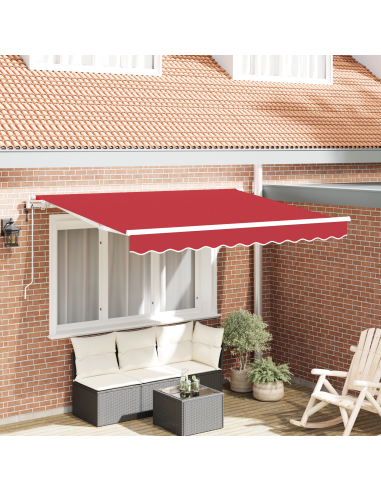 Tenda Retrattile Rosso 350 x 200 cm Tessuto