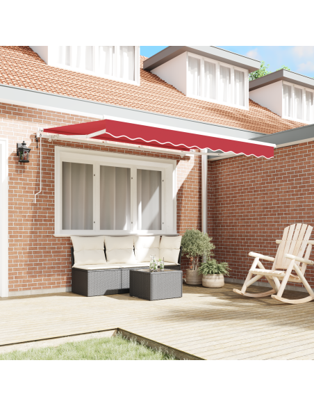 Tenda Retrattile Rosso e Bianco