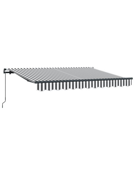 Tenda Retrattile Antracite e Bianco