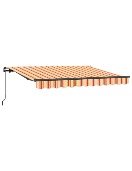 Tenda Retrattile Giallo, arancione e bianco