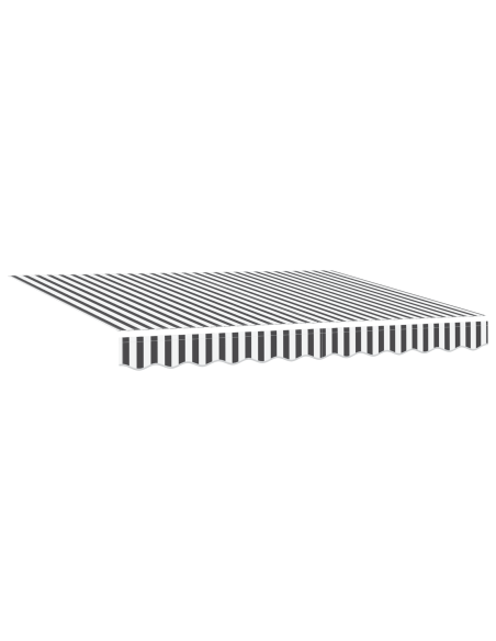 Tenda Retrattile Antracite e Bianco 350x200 cm