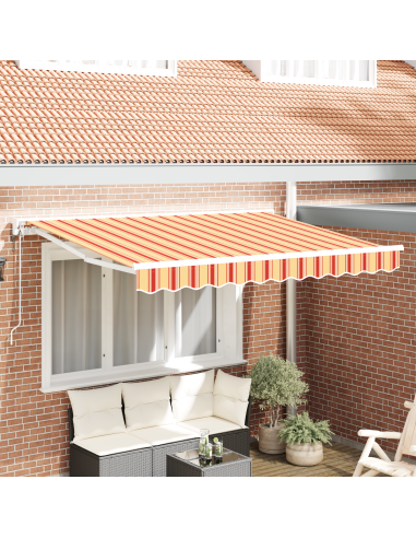 Tenda Retrattile Multicolore 350 x 200 cm Poliestere e Metallo